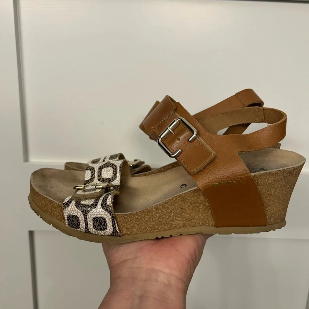 Mephisto Lissandra Platform Wedge Sandals Size 42 / US 12